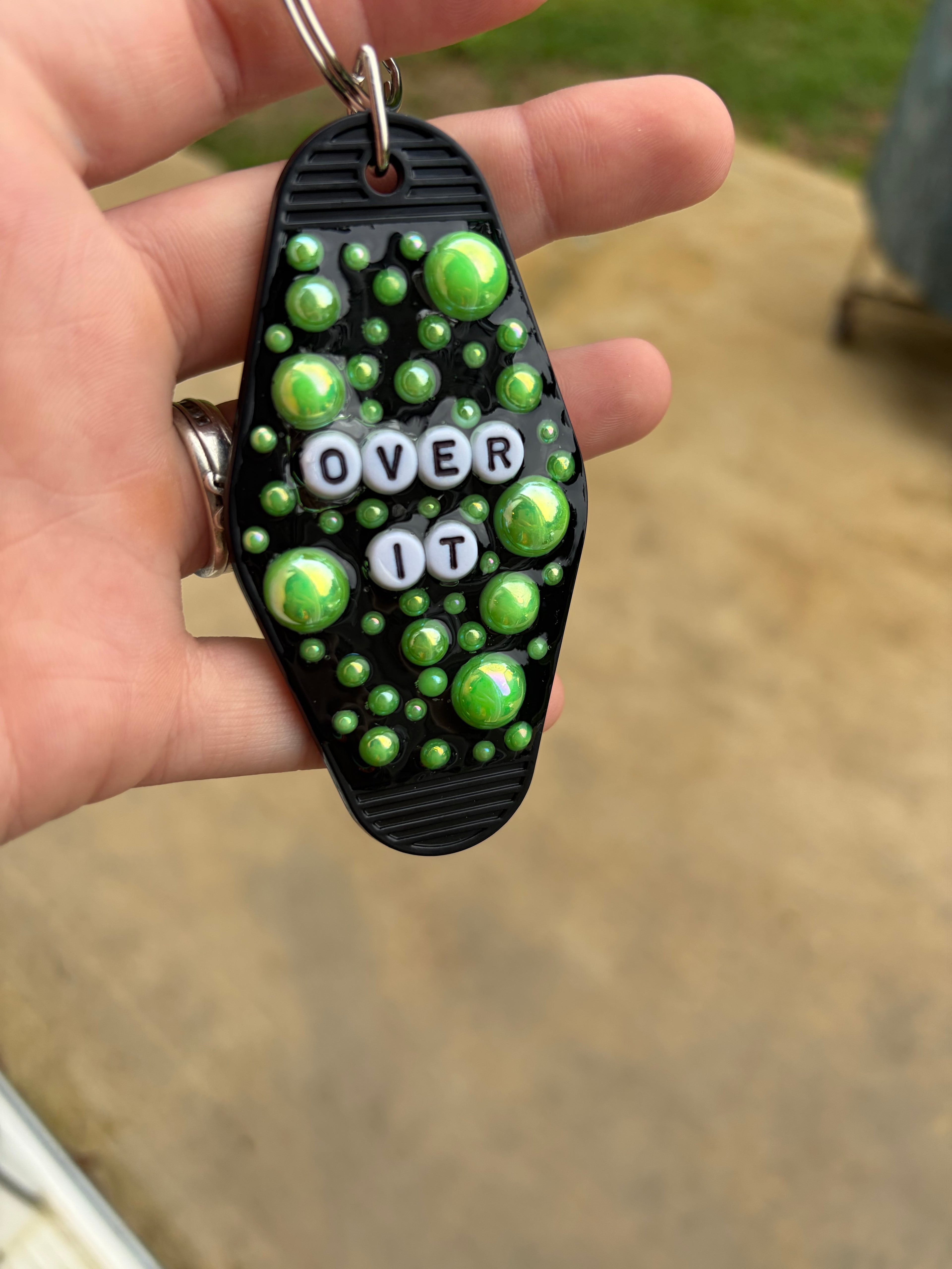 ‘Over It’ keychain