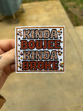 ‘Kinda Boujee’ bow center patch