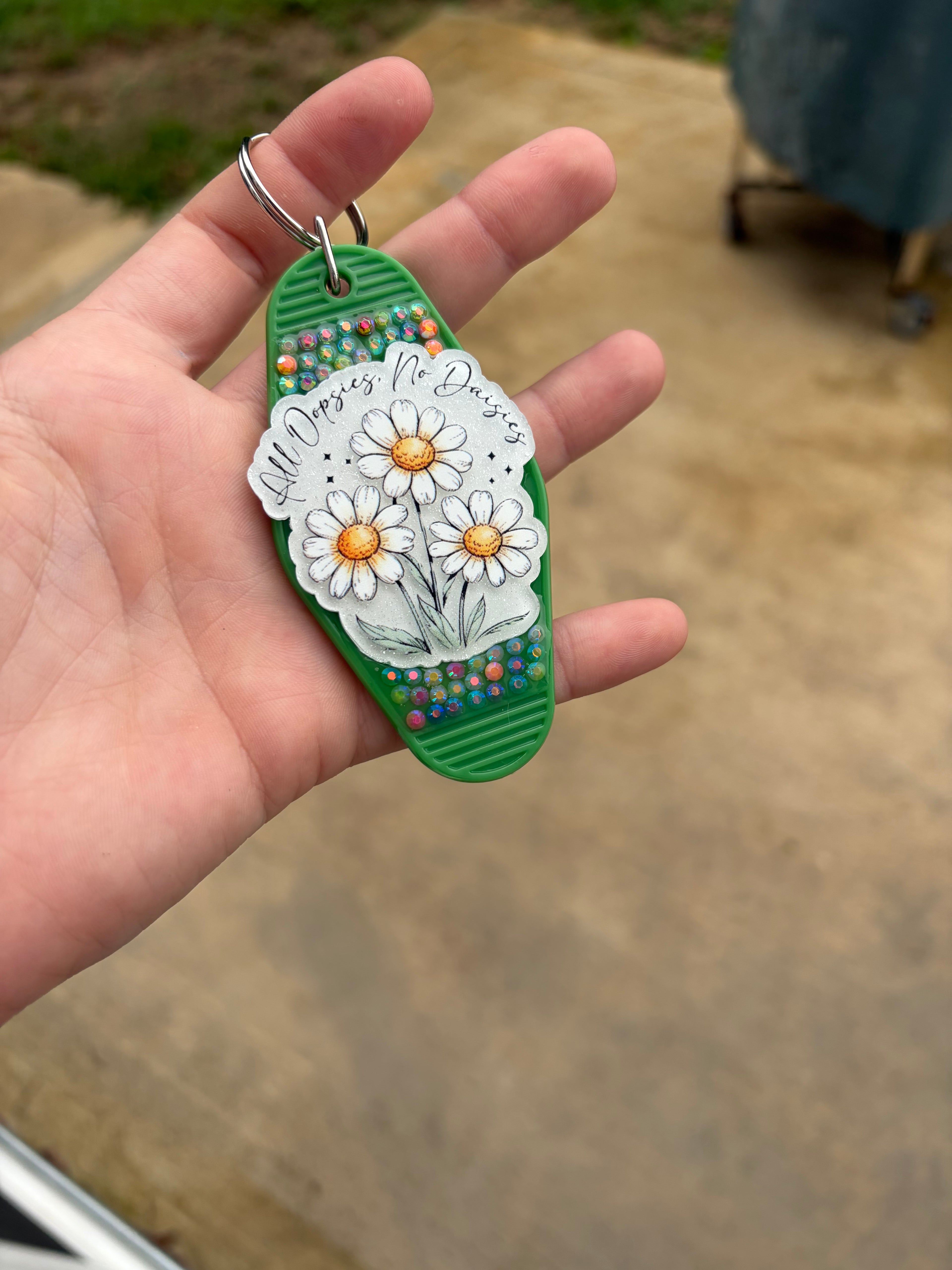 Green Oopsies keychain