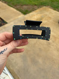 Black and Green claw clip