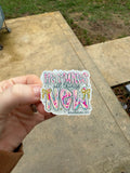 ‘He Makes all things New’ acrylic bow center