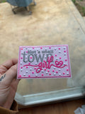‘Small town girl’ bow center patch
