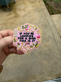 ‘Looking for a sign’ bow center patch