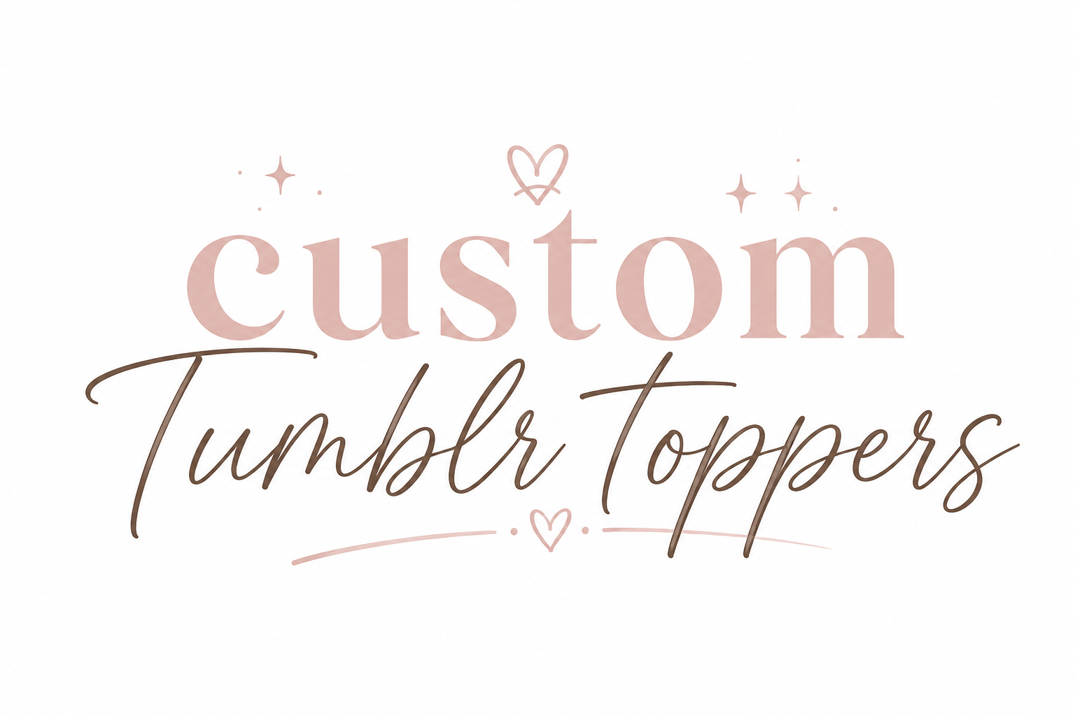 Custom tumbler topper